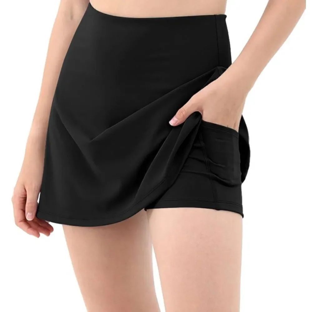 Athletic tennis mini skirt skort